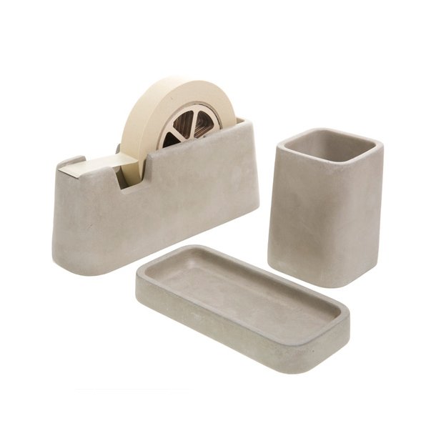 Concrete Desk Set